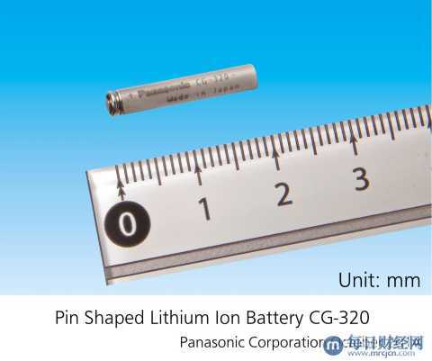 松下将业界最小的*1针形锂离子电池商业化