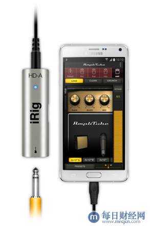 IK Multimedia AmpliTube和iRig HD-A现兼容配备三星专业音频平台的Android设备