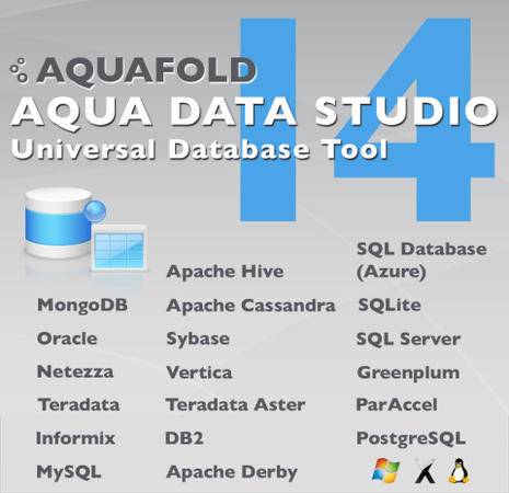 AquaDataStudio14增加对NoSQL数据库MongoDB和Cassandra以及基于Hadoop的Hive和微软云端