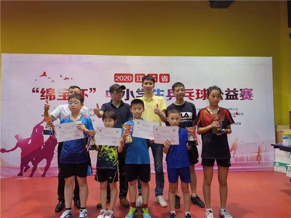 2020年江苏省“绵宝杯”中小学生乒乓球公益赛成功举办