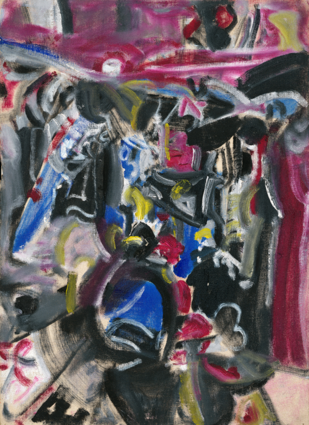 LOT 145 吴大羽 《京韵》 约 1980 年代作 油彩 画布 裱于纸板 53 x 38 cm. 成交价： HKD 11,160,000